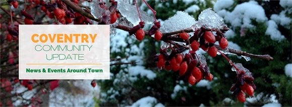 A snowy view from a December stroll in Coventry.