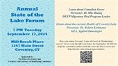State of the Lake Forum September 17