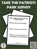 Take the Patriots Park Master Plan Survey