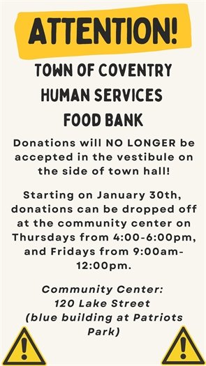 Food Bank location change