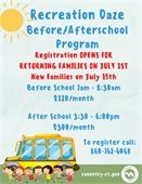 Recreation Daze registration begins 7/1