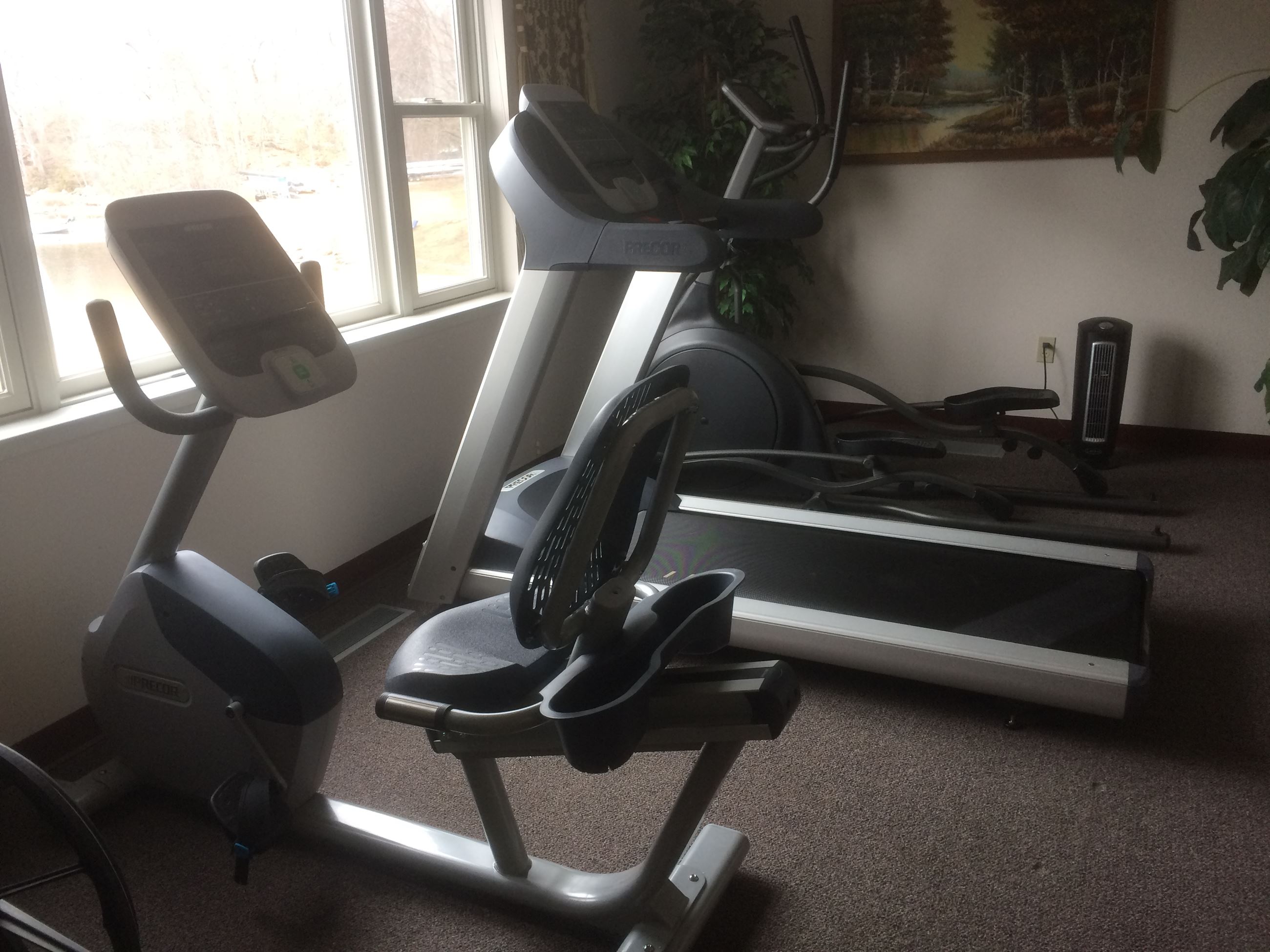 Fitness equipment at the Coventry Senior Center