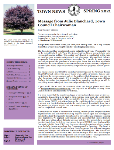 Spring 2021 newsletter 