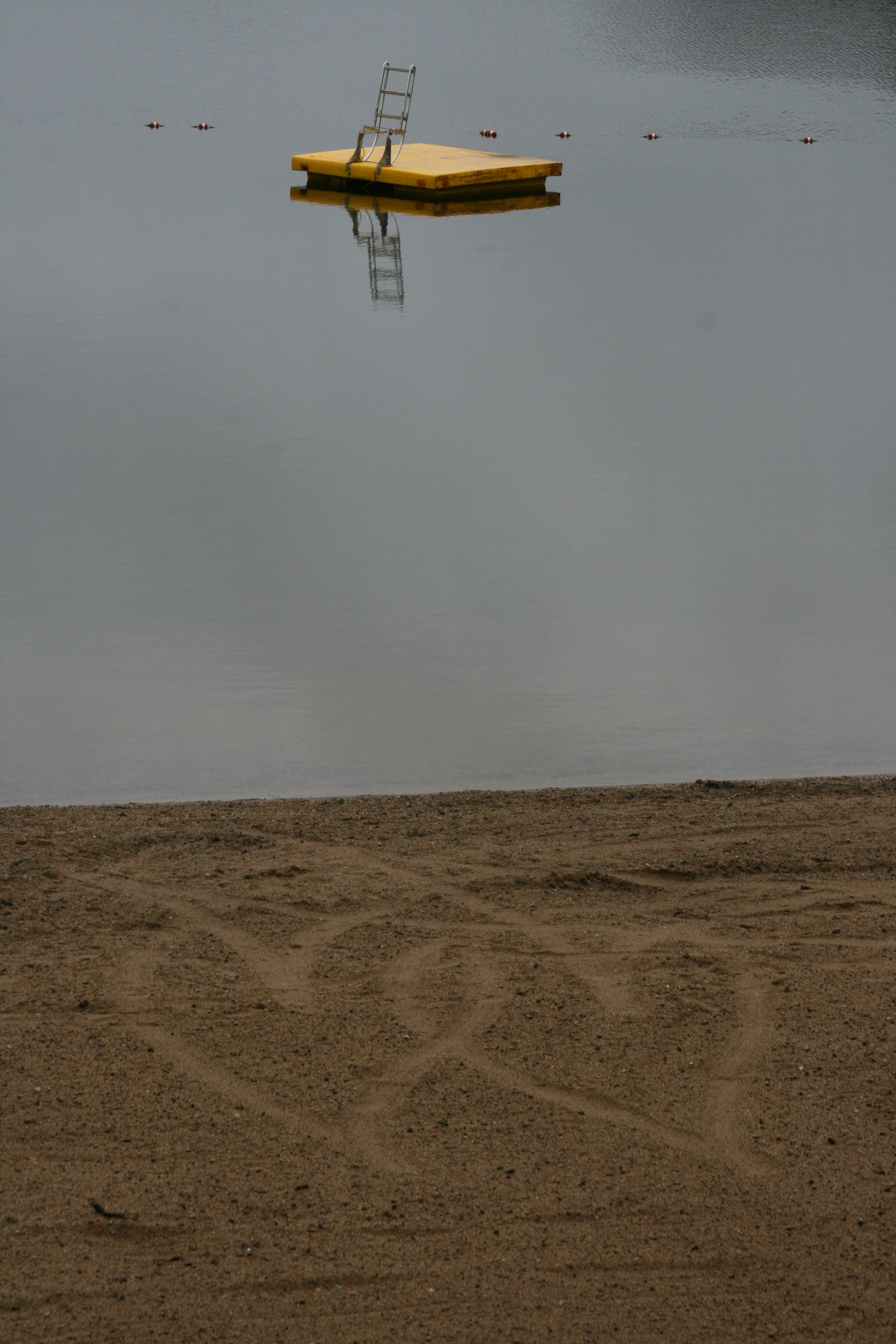 Hearts drawn in the sand