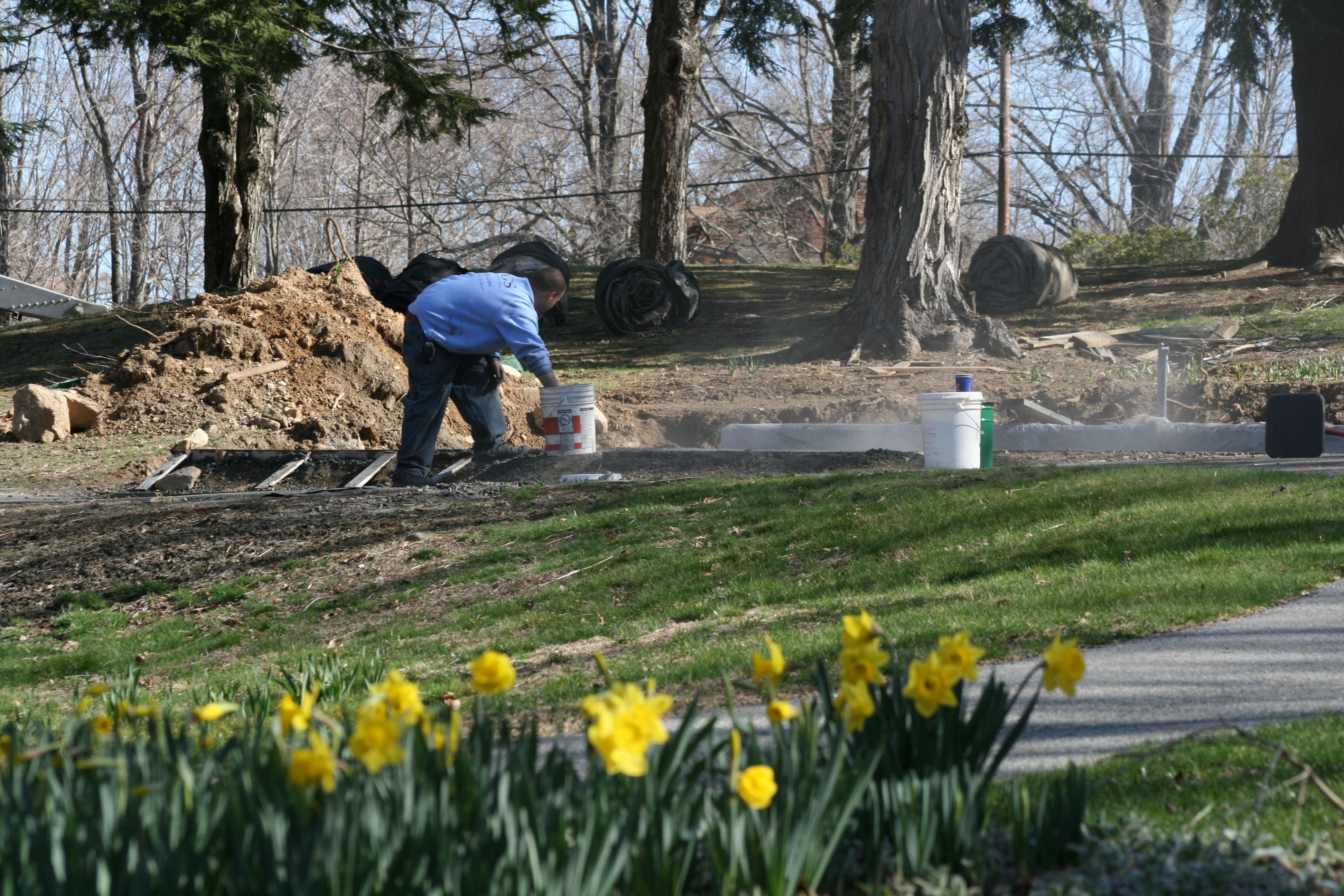 Flowers near the memorial
