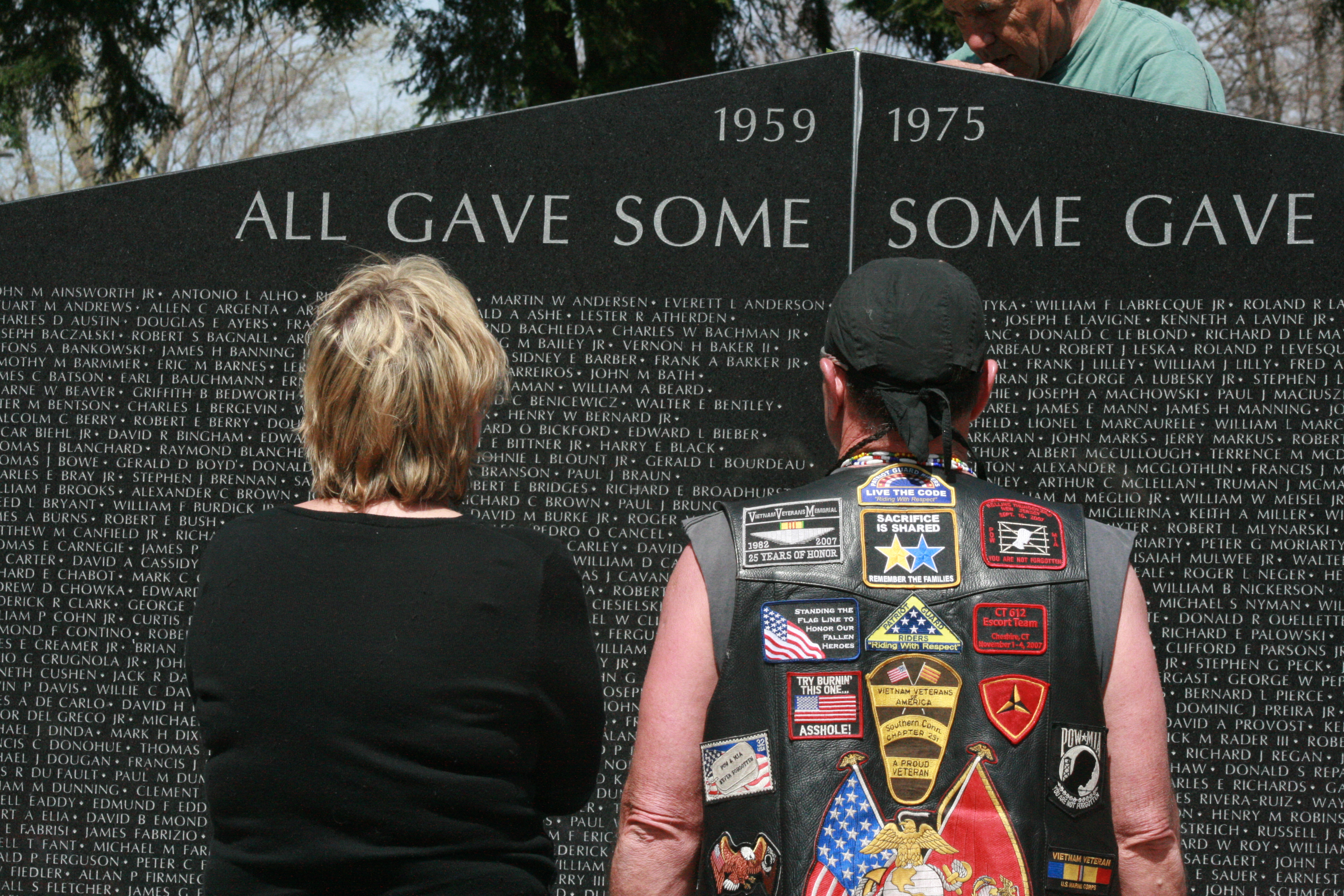 Looking at the memorial