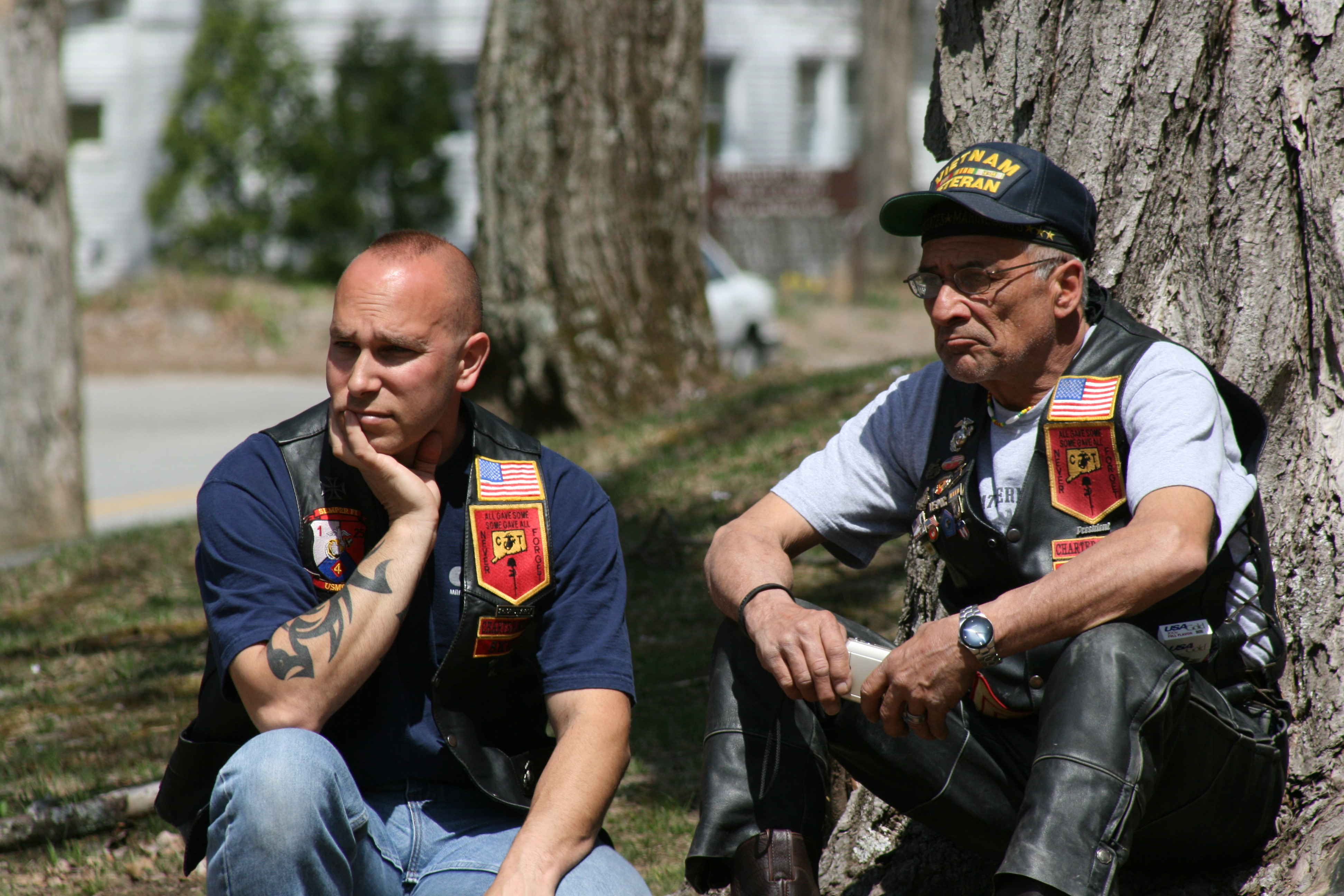 Veterans sitting together