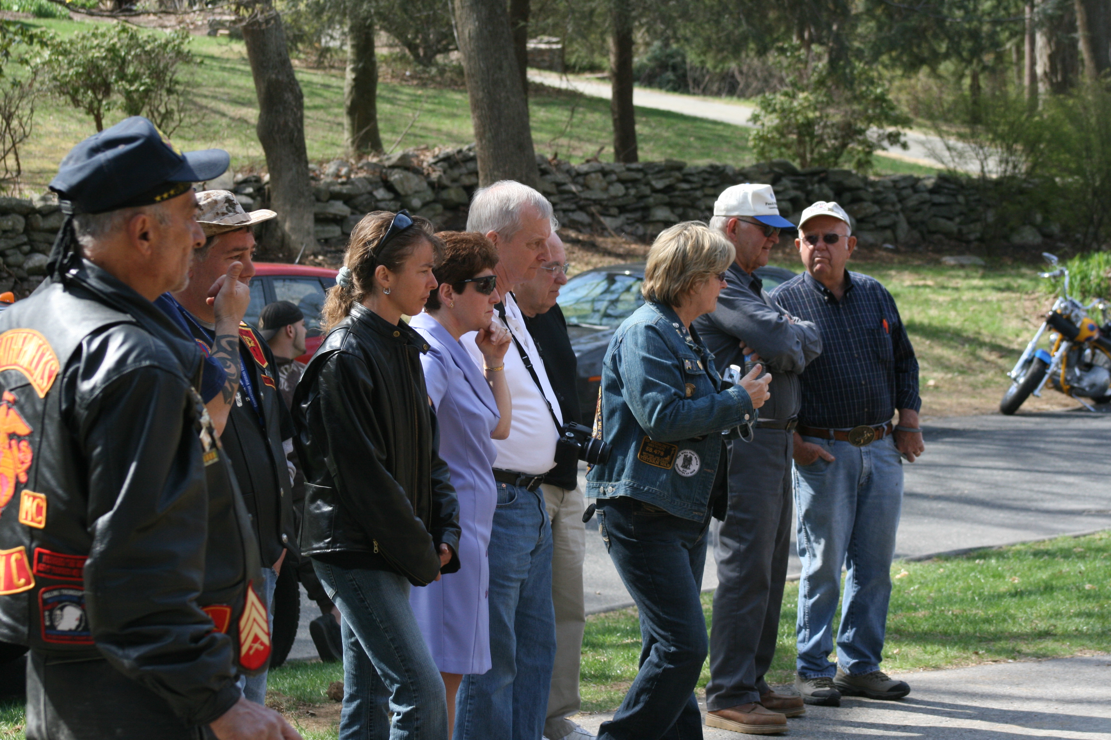 Crowds gather to watch