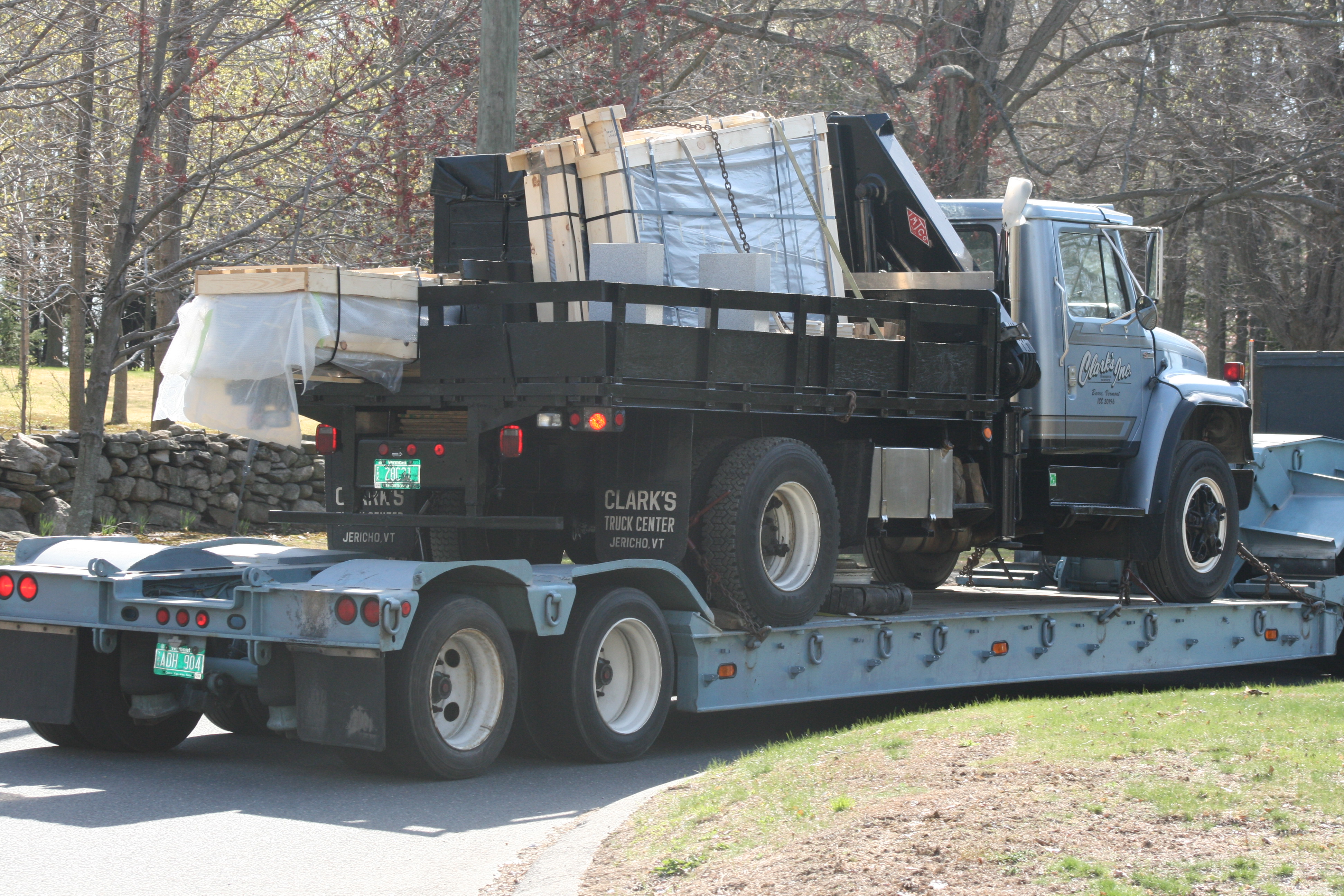 Memorial being shipped in