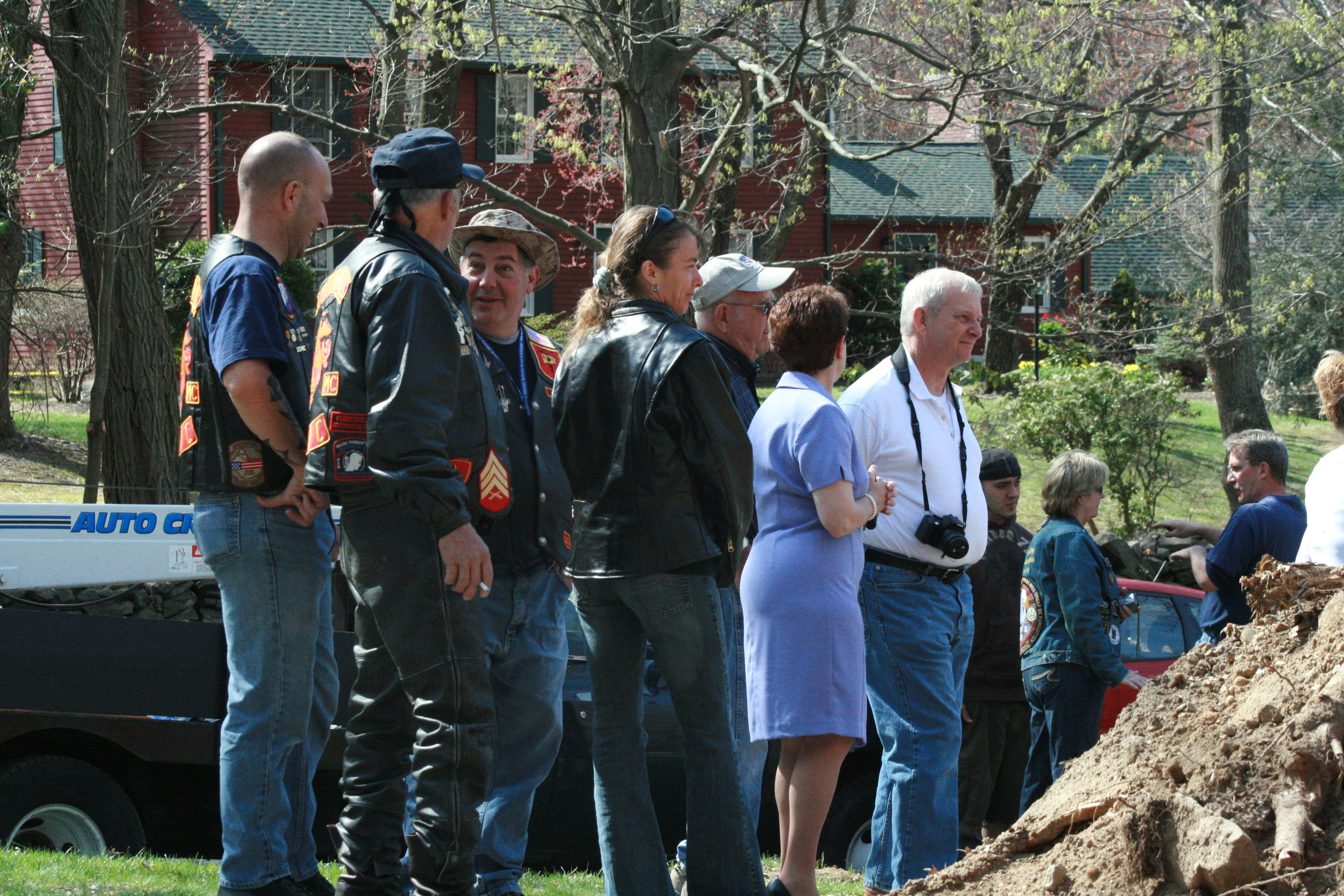 Crowd gathered to watch